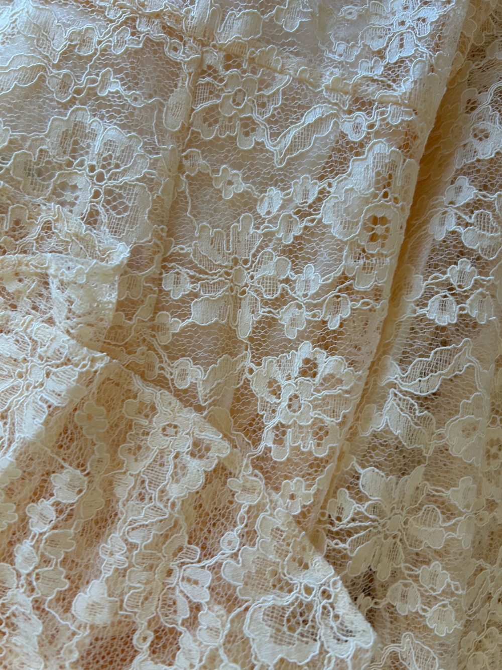 DOEN Costine Maxi Dress Vanilla Cream Lace Sheer - Picture 8 of 16